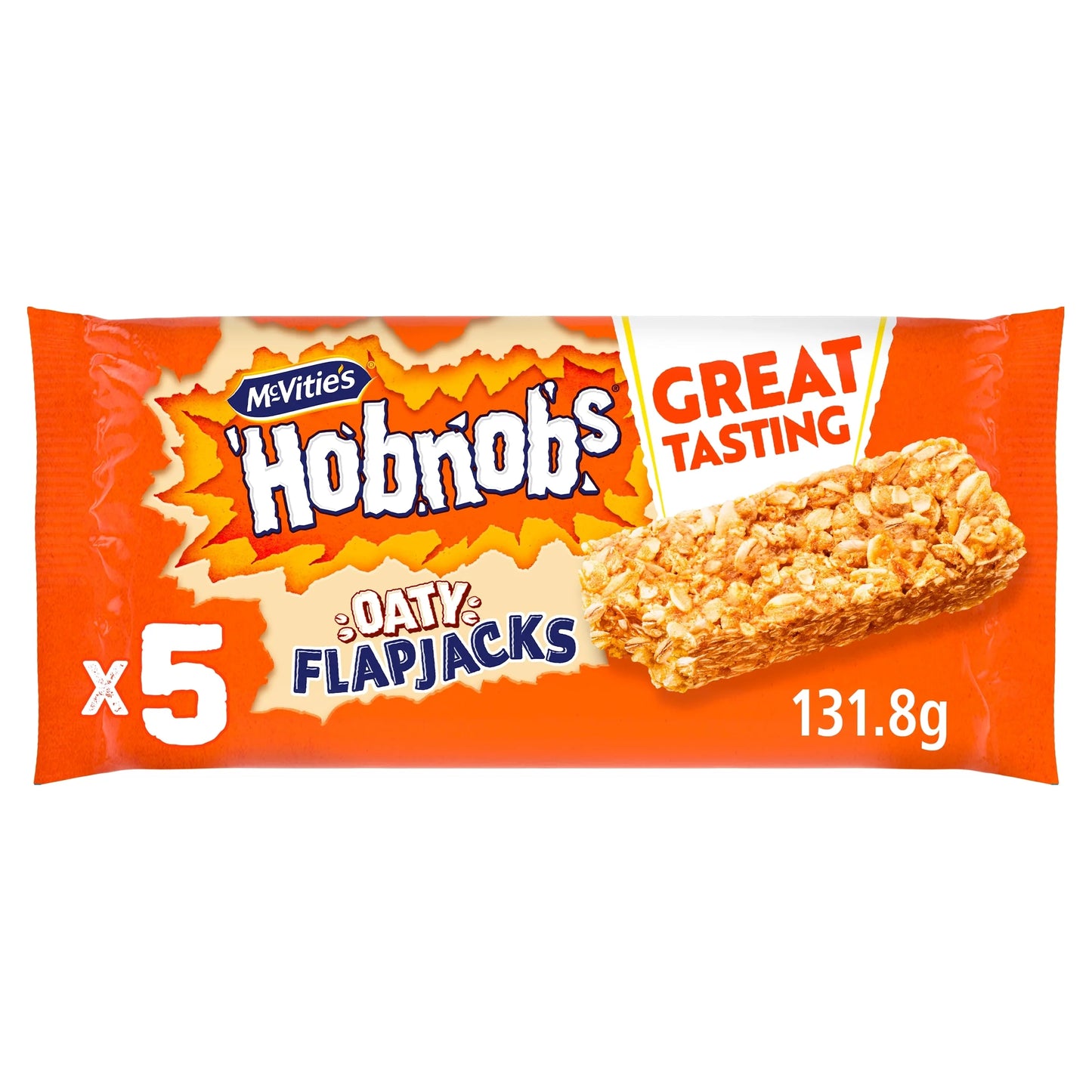 Hobnobs Oaty Flapjacks 5 Pack 131.8g by McVitie's