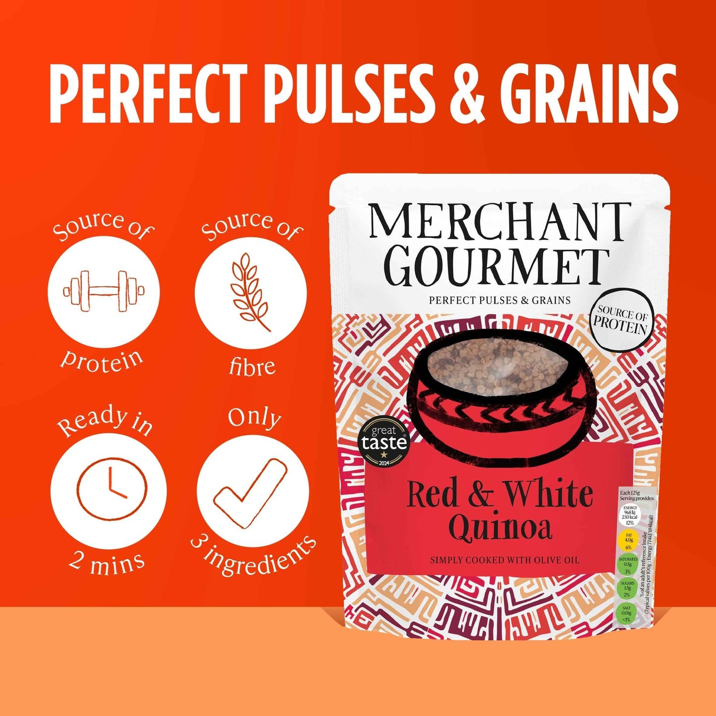 Red & White Quinoa 250g by MERCHANT GOURMET