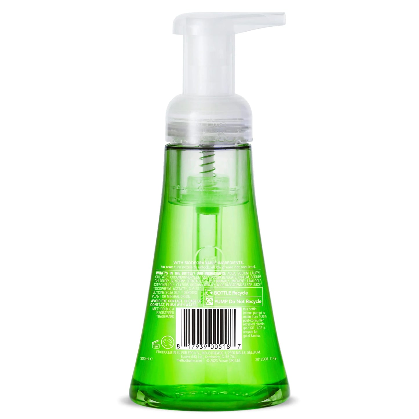 Foaming Handwash Green Tea 300ml by METHOD