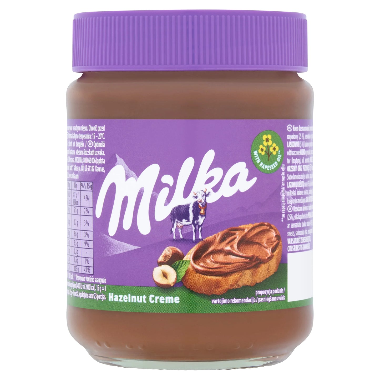 Hazelnut Creme Spread 350g by MILKA