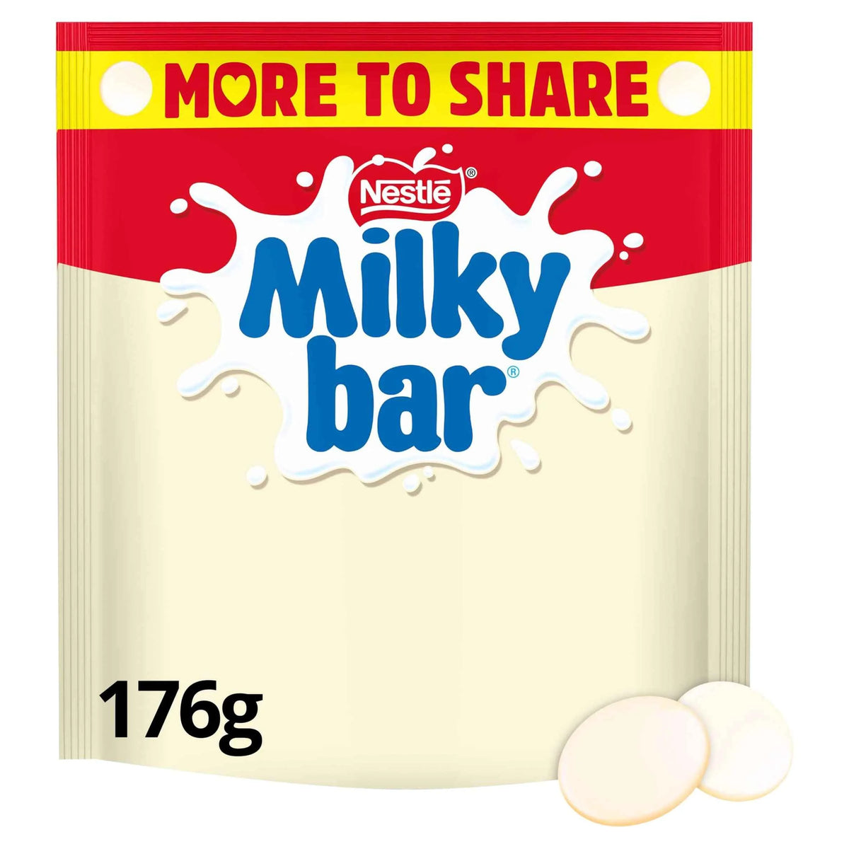 Giant White Chocolate Pieces 176g by MILKYBAR