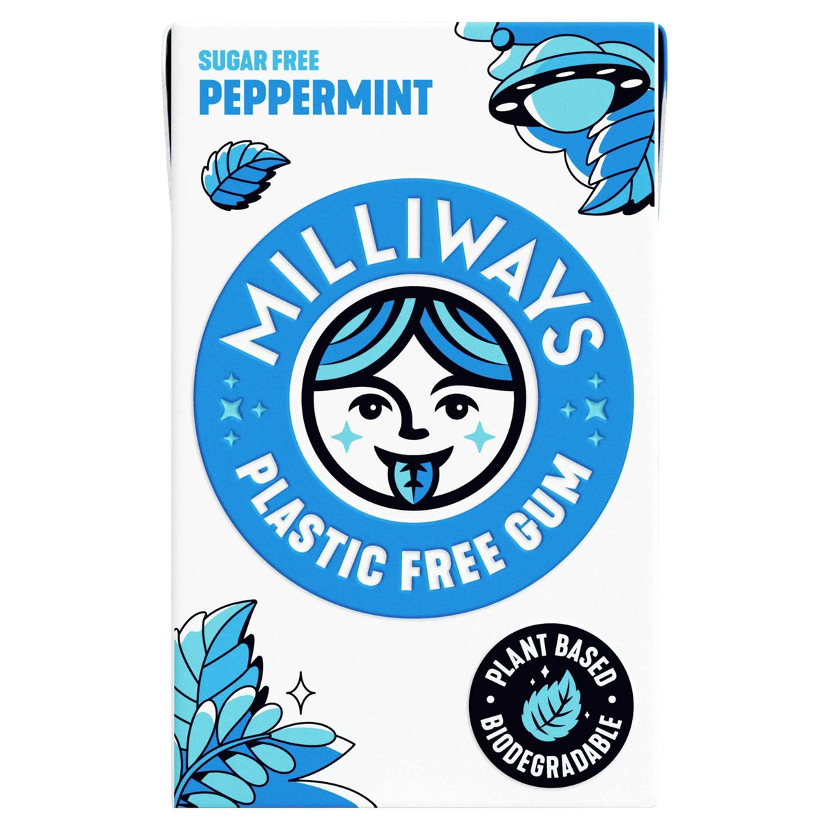 Super Natural Gum Peppermint 19g by MILLIWAYS