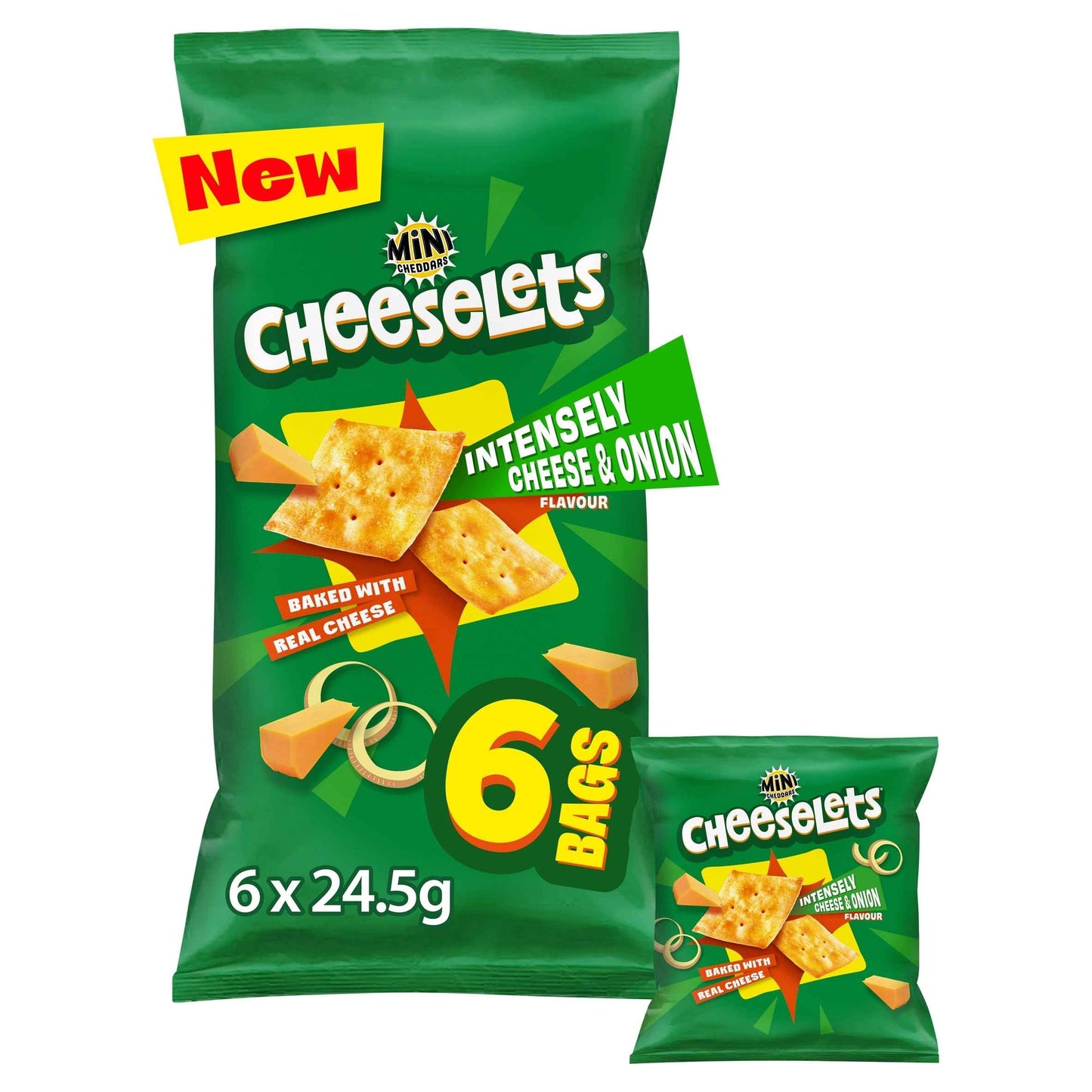 Cheeselets Cheese & Onion Baked by MINI CHEDDARS