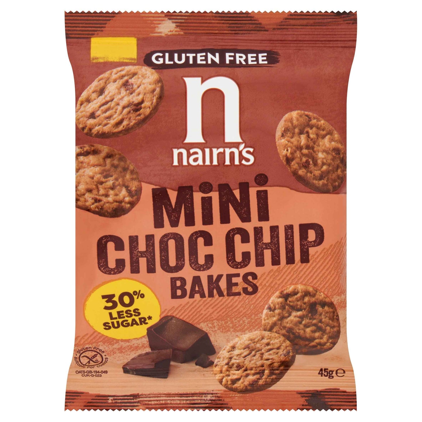 Gluten Free Choc Chip Bakes 45g by nairn's
