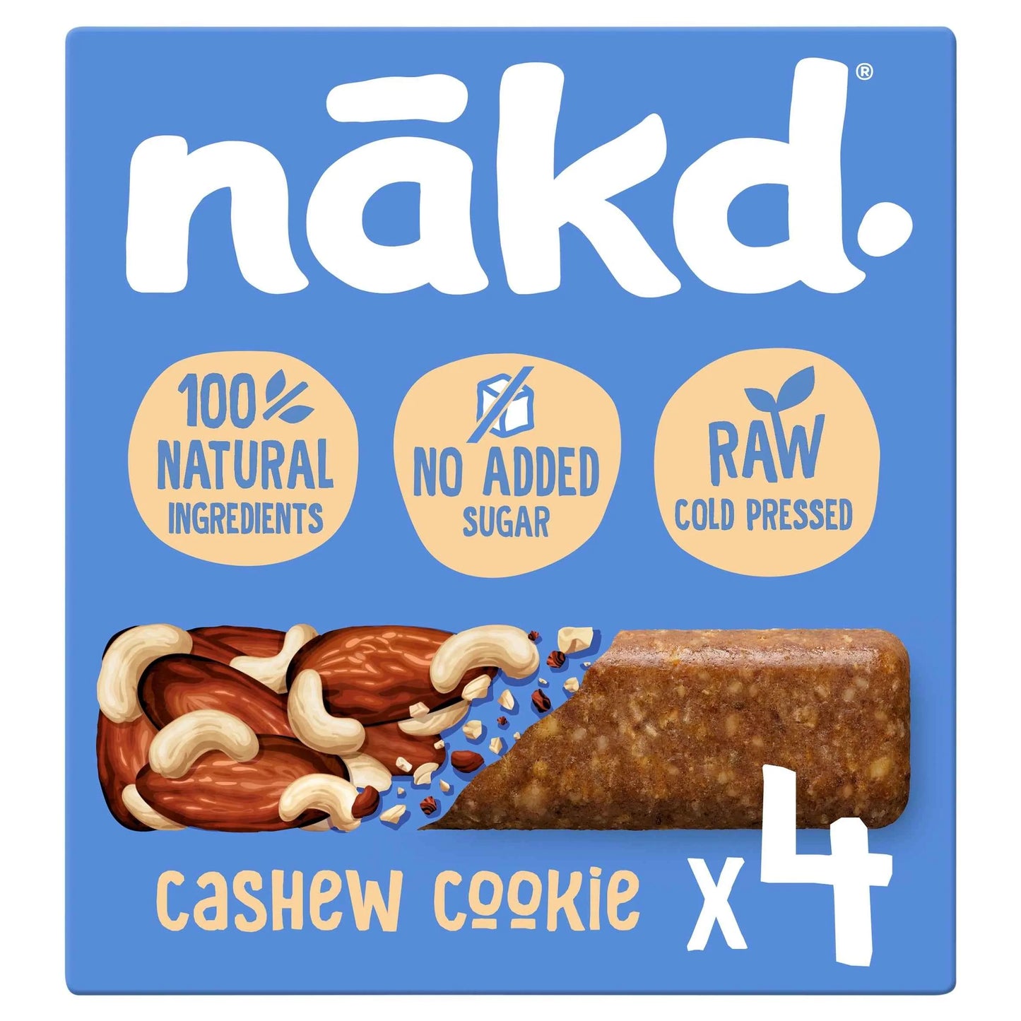 Fruit & Nut Bars - Cashew Cookie 4 Pack by NAKD