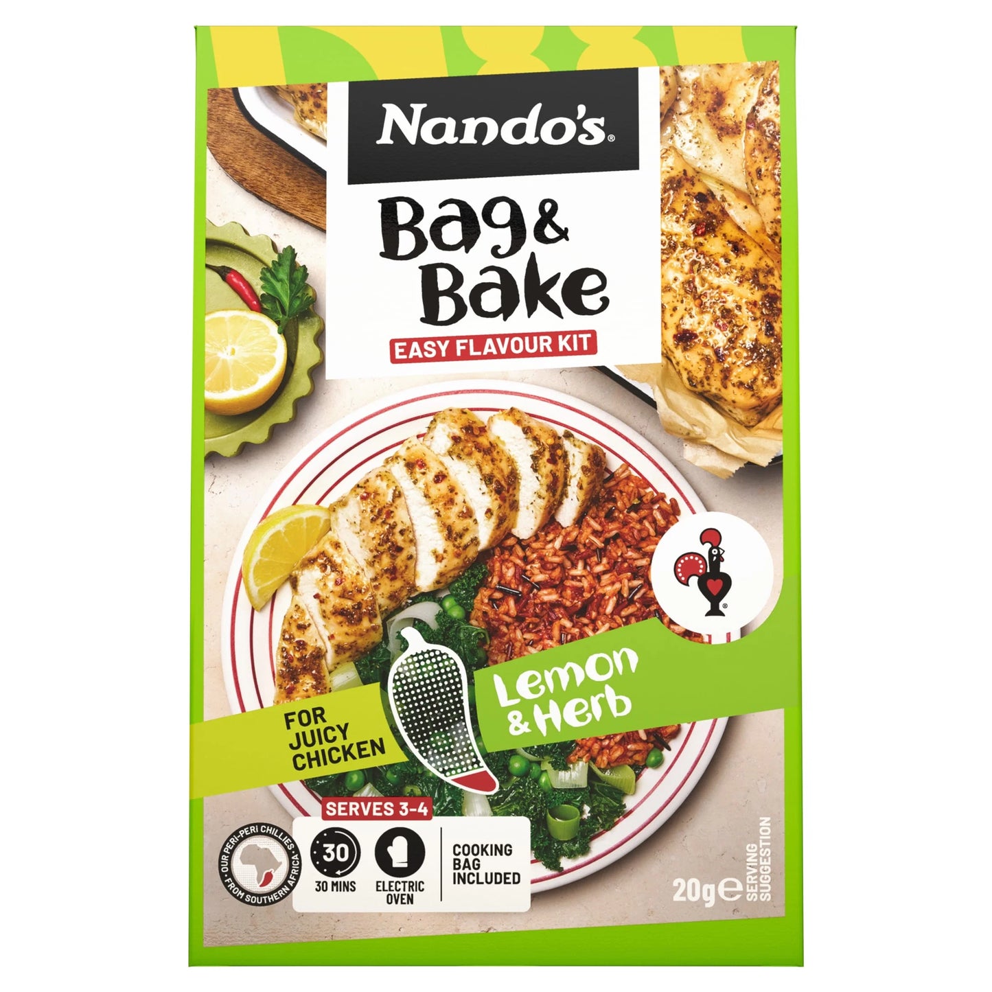Peri Peri Bag & Bake Lemon & Herb 20g by Nando's