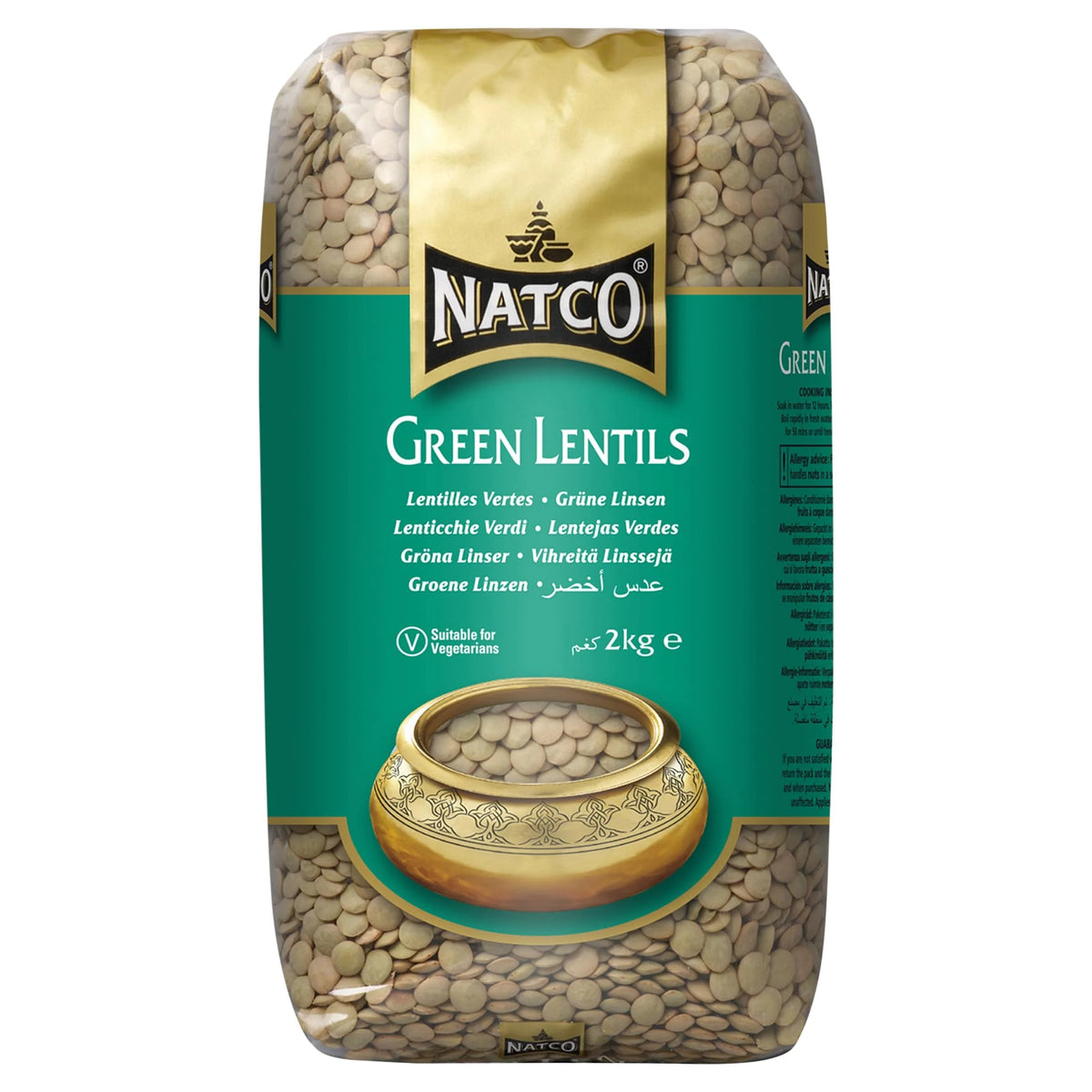 Green Lentils 2kg by NATCO