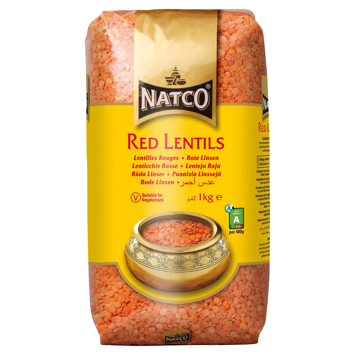 Red Lentils 1kg by NATCO