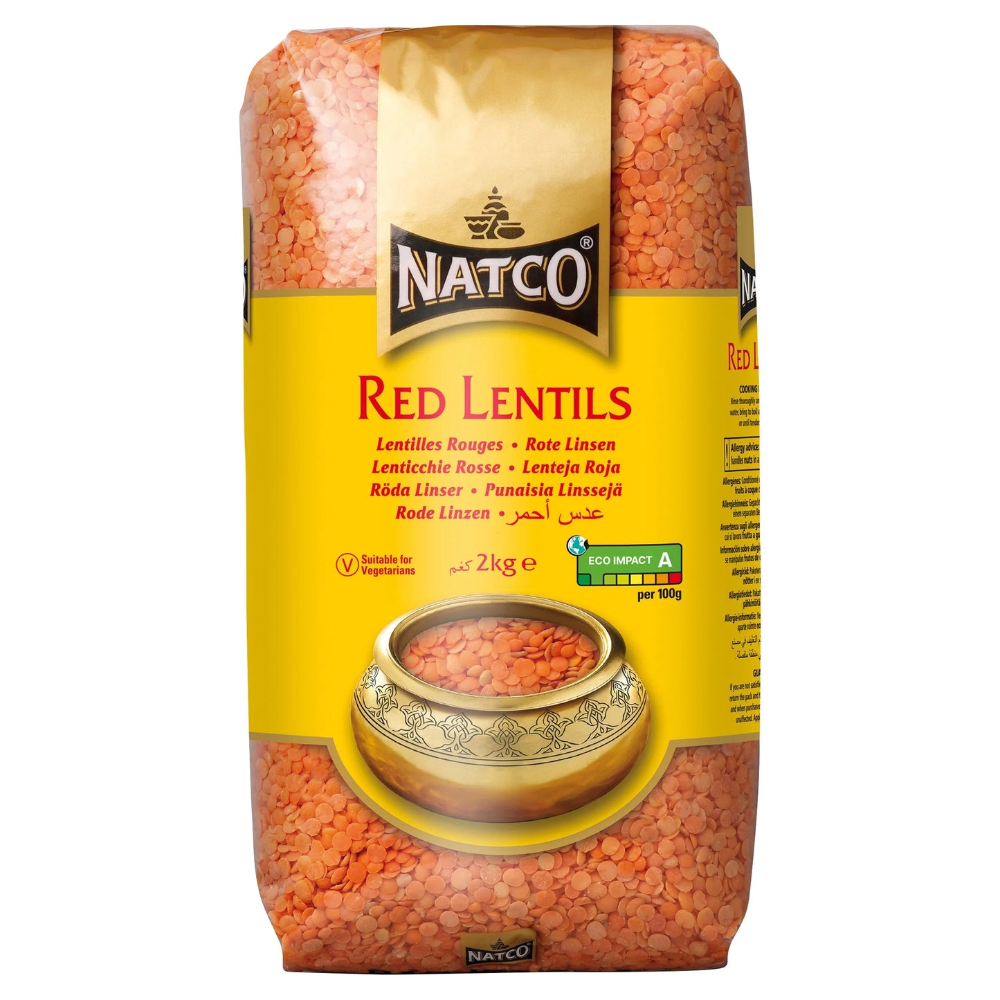 Red Lentils 2kg by NATCO