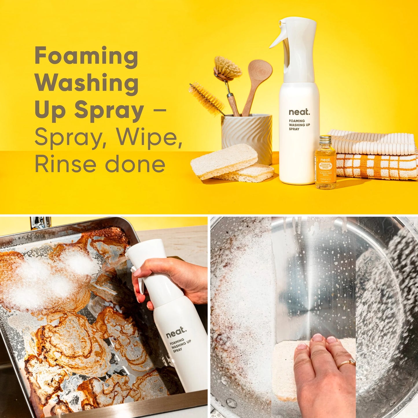 Foaming Washing Up Spray Concentrated by NEAT