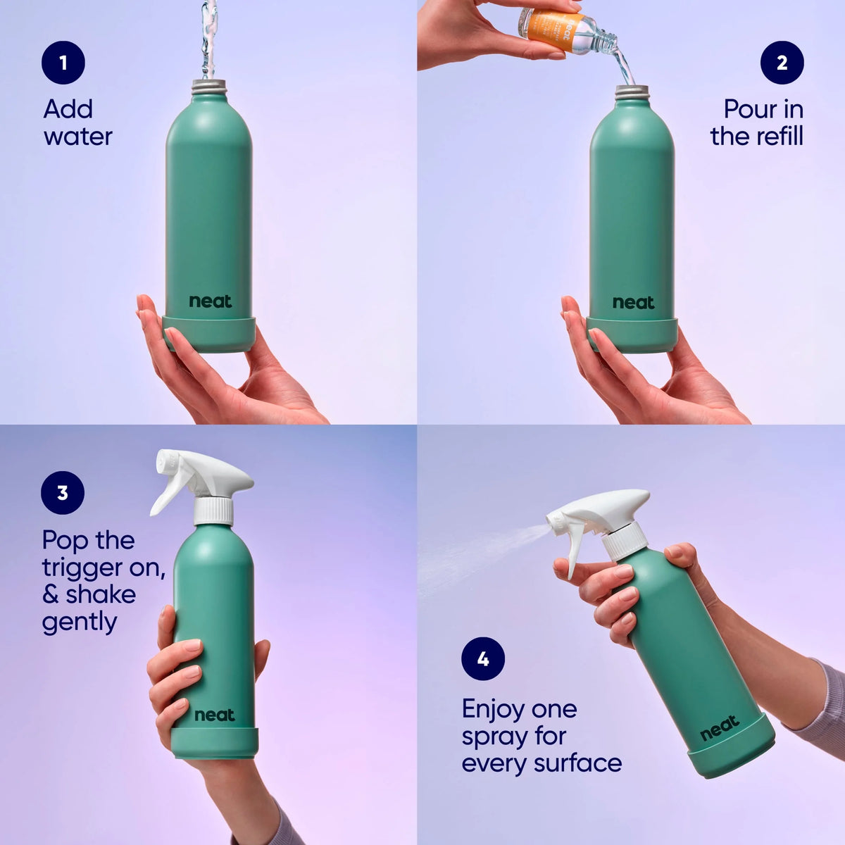 Refillable Aluminium Stone Bottle For by NEAT