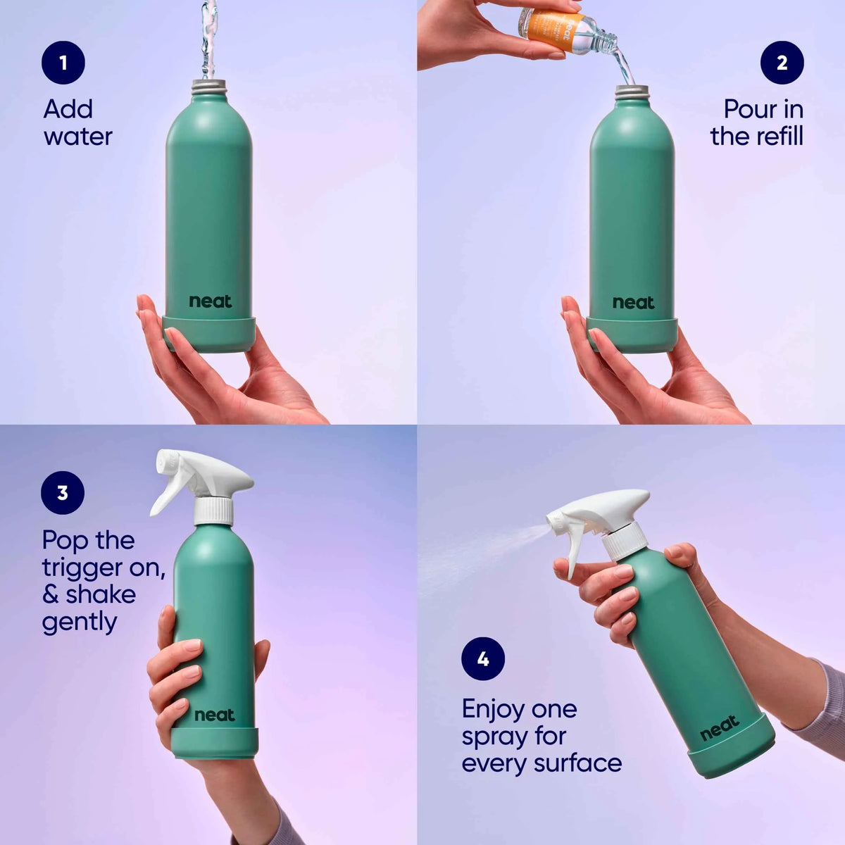 Sage Refillable Bottle For Cleaning by NEAT