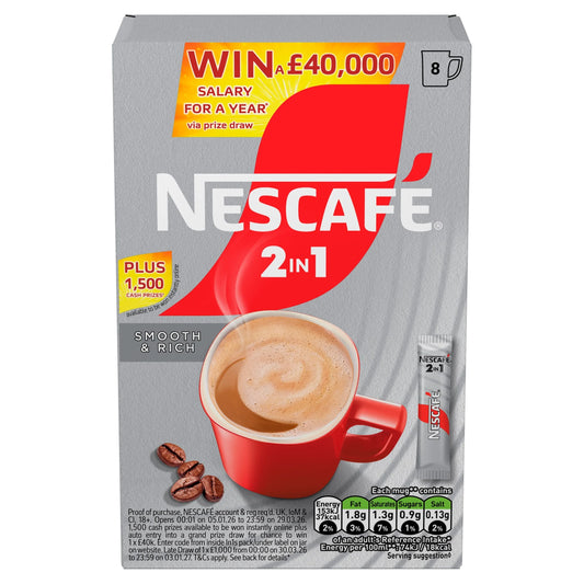 2 In 1 Coffee Sachets 8 X 9g (72g) by NESCAFE