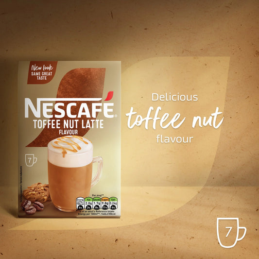 Toffee Nut Latte Instant Coffee 7 Sachets by NESCAFE