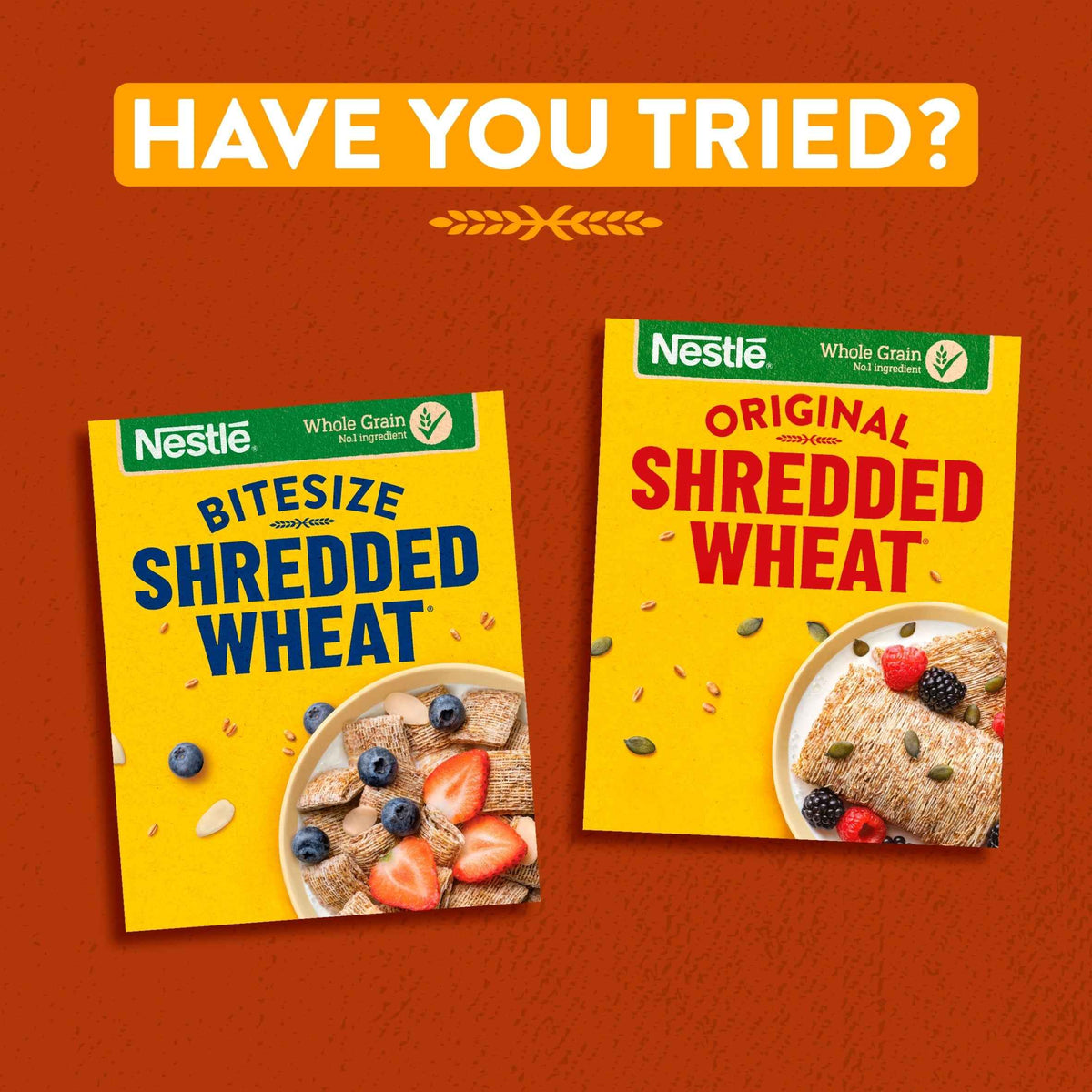 Nestlé SHREDDED WHEAT Bitesize Honey & Nut Breakfast Cereal 500g UK