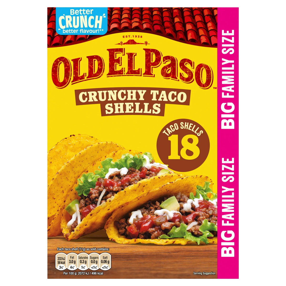Crunchy 18 Taco Shells 203g by OLD EL Paso