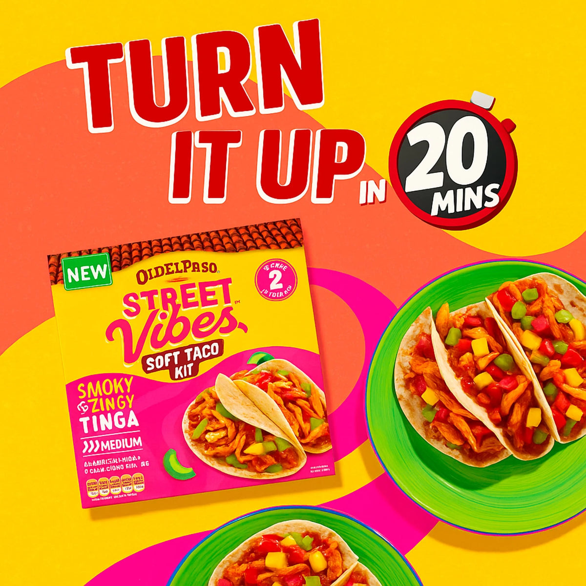 Street Vibes Soft Taco Kit Tinga by OLD EL Paso