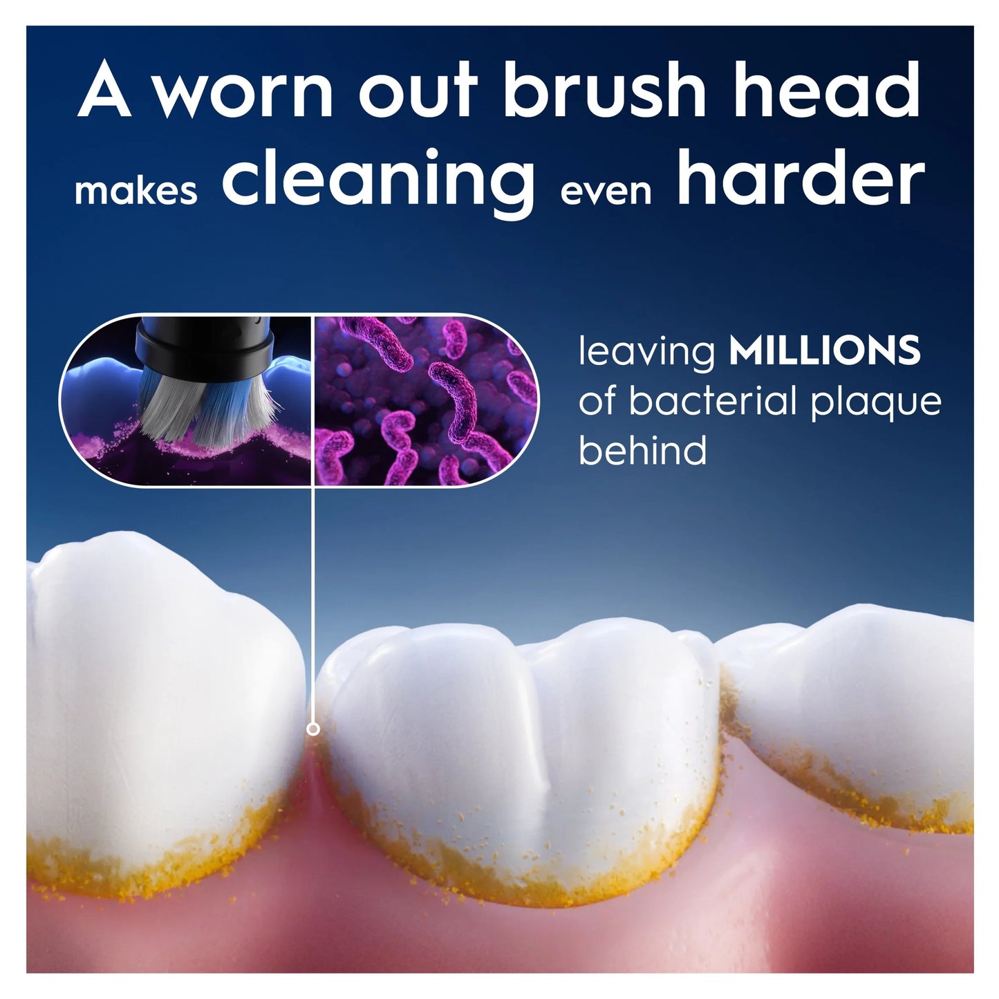 Io Gentle Clean White Toothbrush Heads by Oral-B