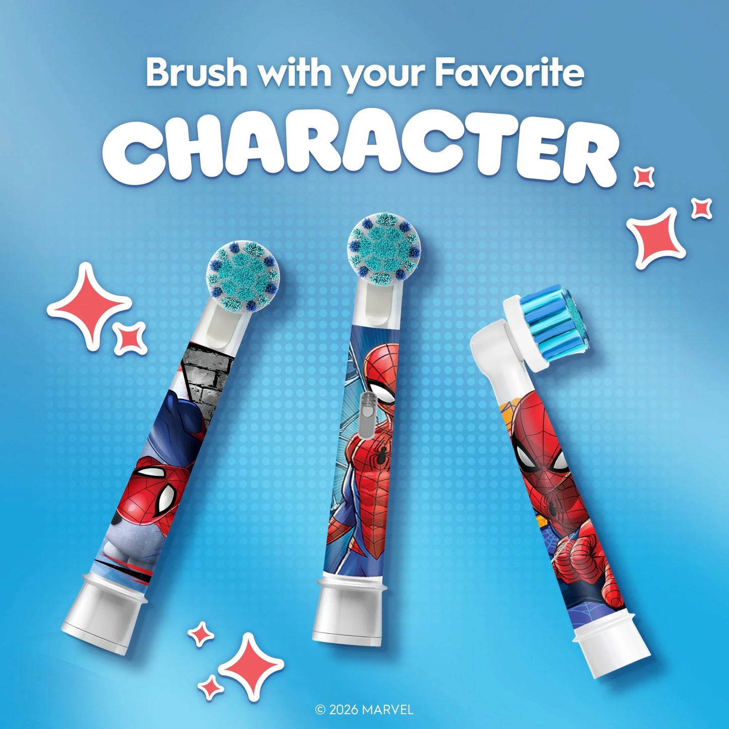 Pro Kids Toothbrush Heads - Spiderman by Oral-B