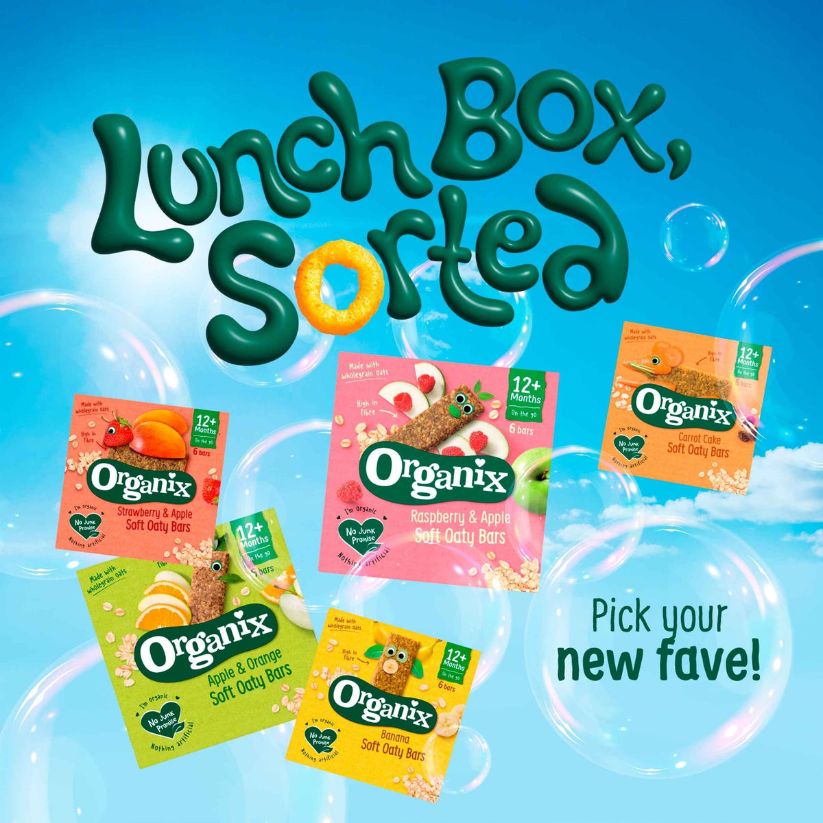 Strawberry & Apple Soft Oaty Bars by ORGANIX