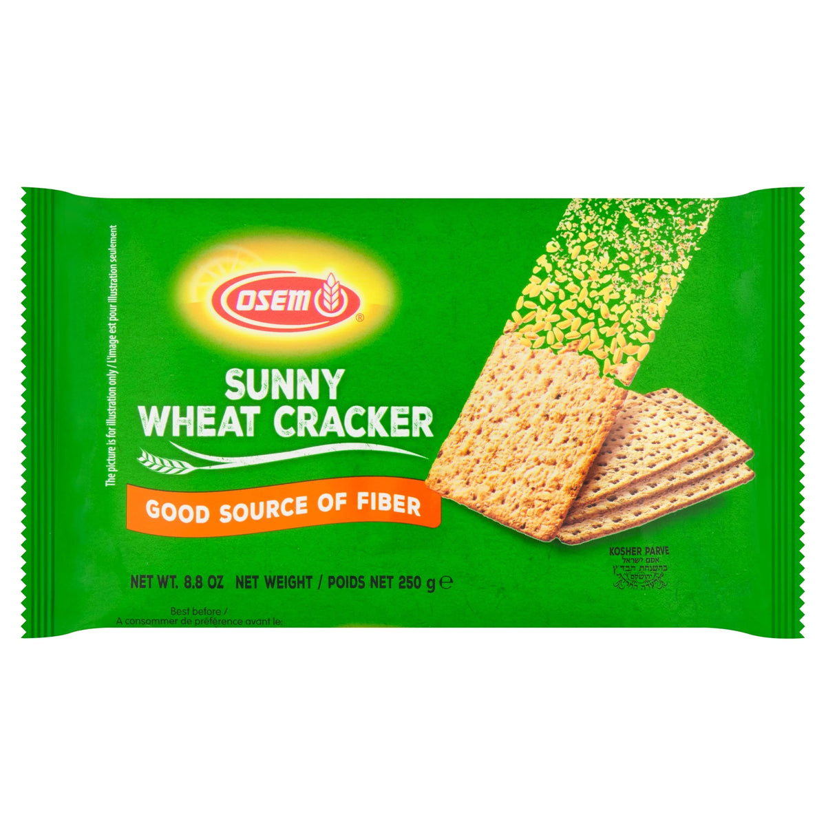 Sunny Wheat Cracker Whole Wheat 250g by OSEM