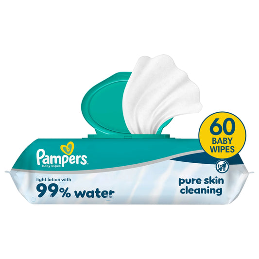 99% Water Baby Wipes 60 Wipes by Pampers