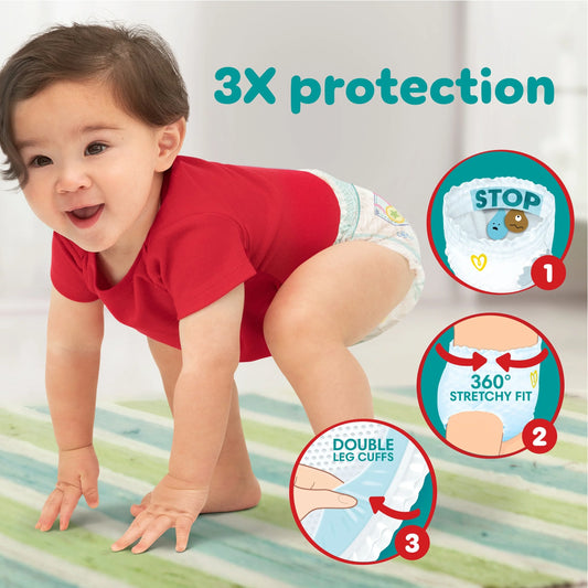 Baby-dry Nappy Pants Size 6+ Jumbo+ by Pampers