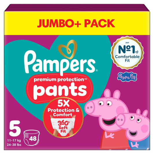 Premium Protection 48 Nappy Pants Size 5 by Pampers