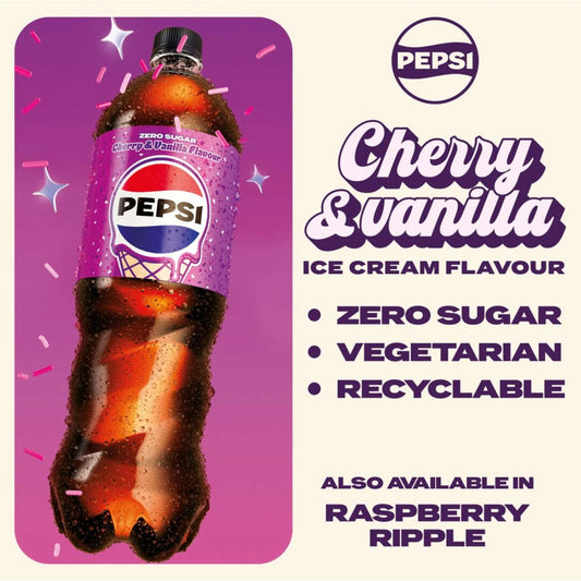Zero Sugar Cherry & Vanilla Flavour by PEPSI