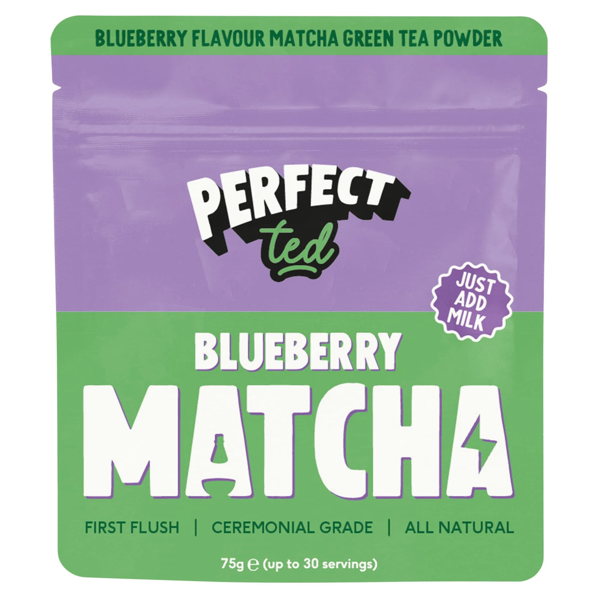 Perfectted Matcha Powder Blueberry 75g by PERFECT ted