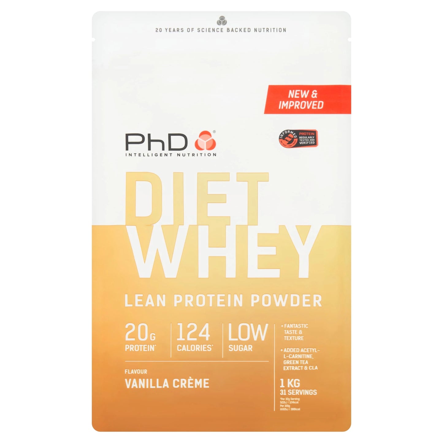 Phd Diet Whey Protein Powder - Vanilla Crã¨me by PHD Nutrition
