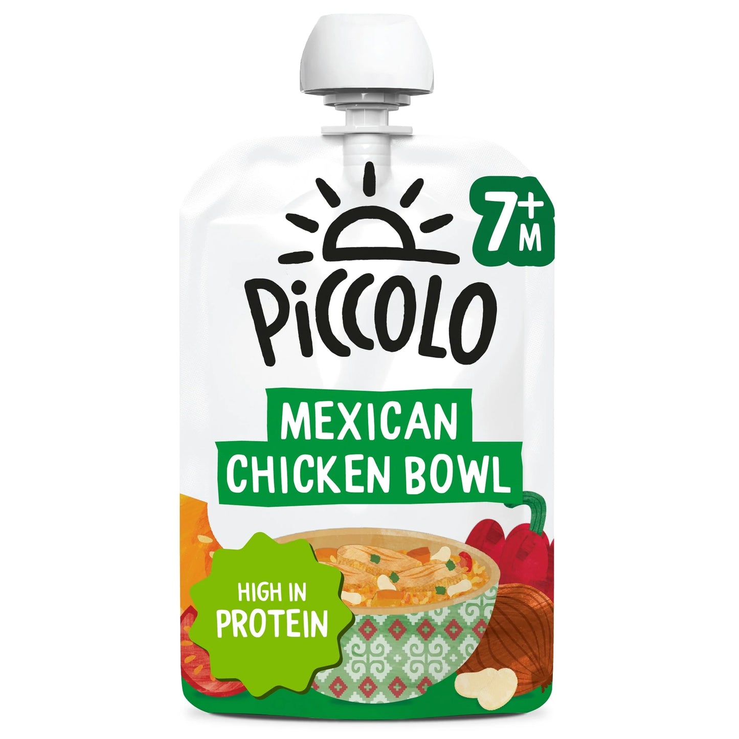 Baby Organic Mexican Chicken Bowl 130g by PICCOLO