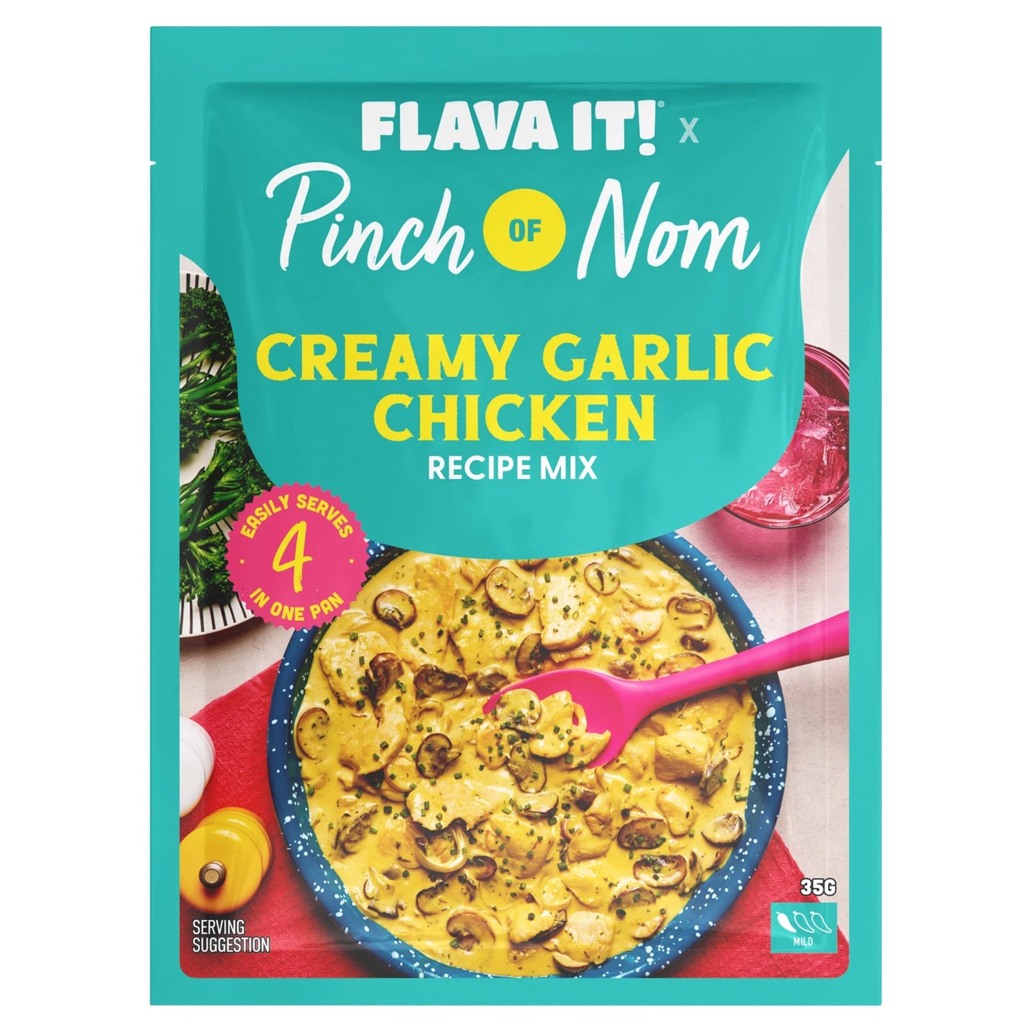 Creamy Garlic Chicken Recipe Mix by Pinch OF Nom
