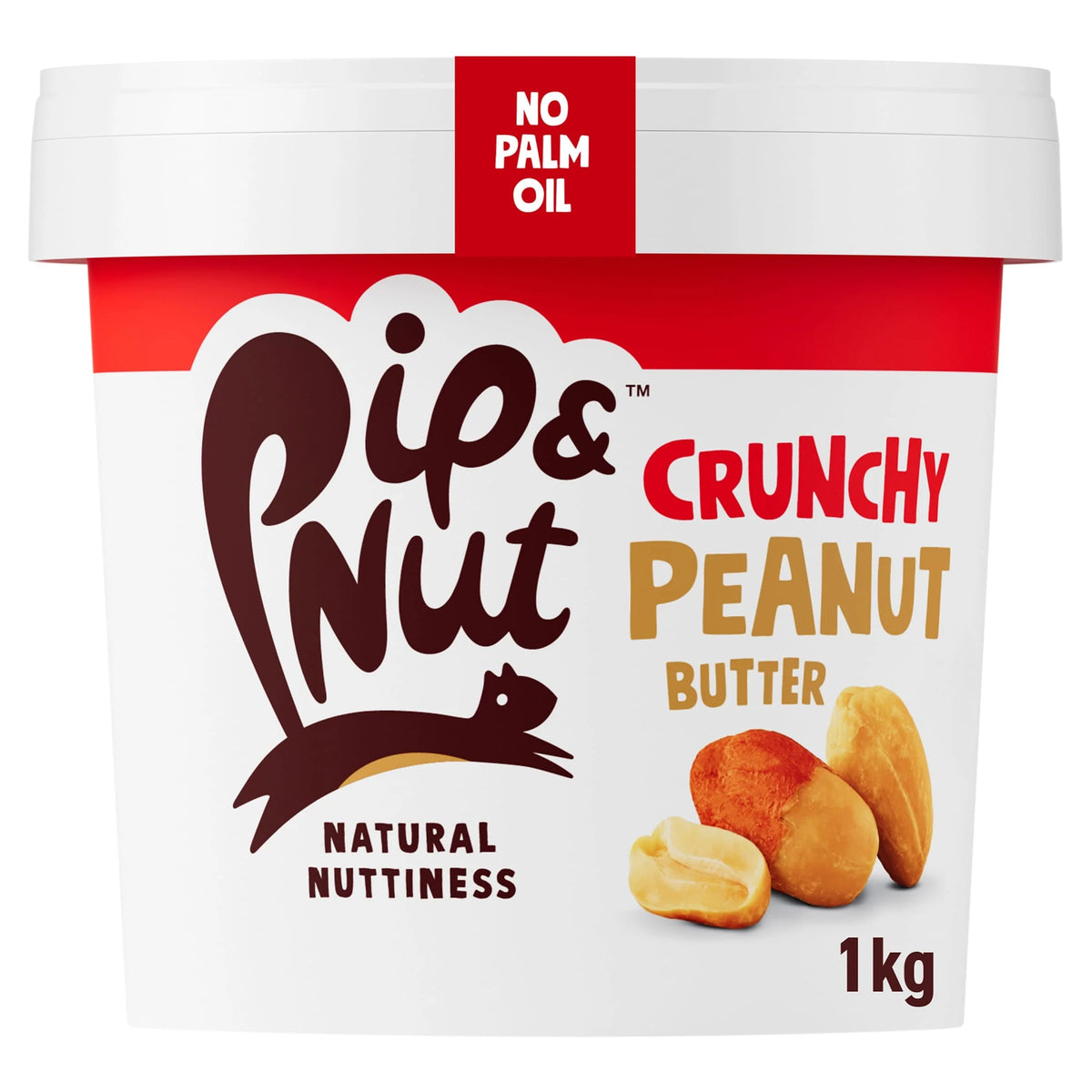 Crunchy Peanut Butter 1kg by Pip & Nut