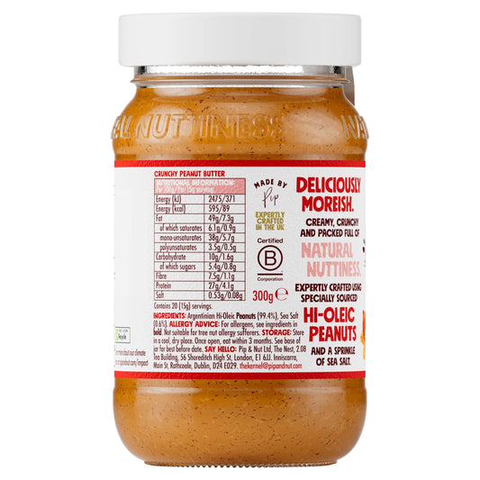 Crunchy Peanut Butter 300g by Pip & Nut