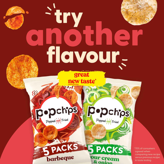 Sea Salt & Vinegar Multipack Crisps by popchips