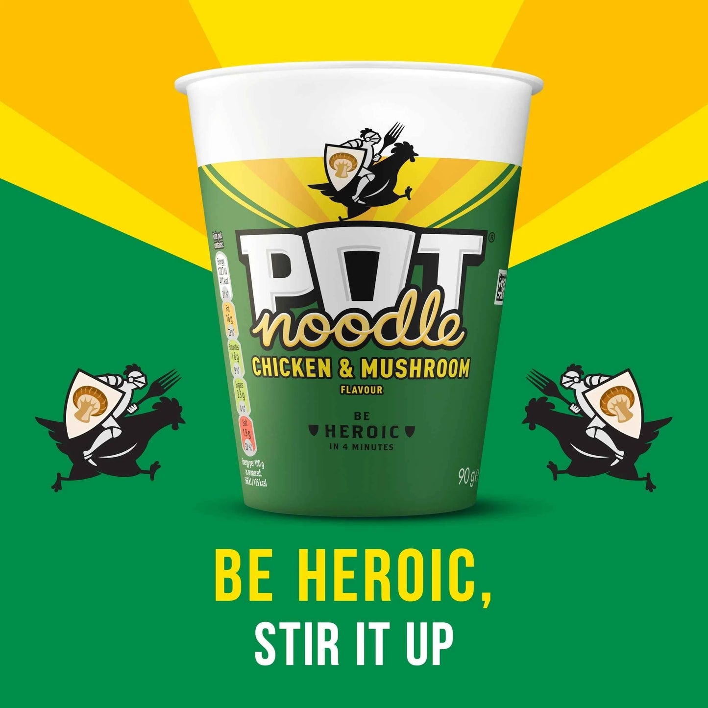 Chicken & Mushroom Instant Noodles by POT NOODLE