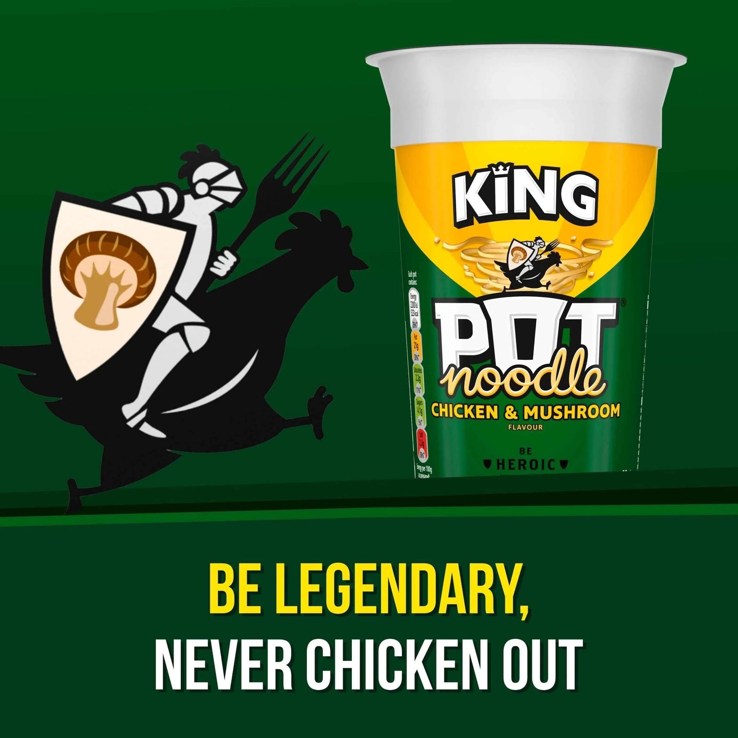 Chicken & Mushroom Instant Noodles by POT NOODLE