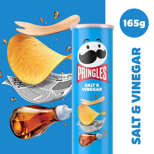 Salt & Vinegar Sharing Crisps 165g by PRINGLES
