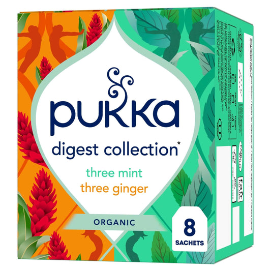 Organic Digest Collection With Peppermint And Ginger 8 Tea by Pukka