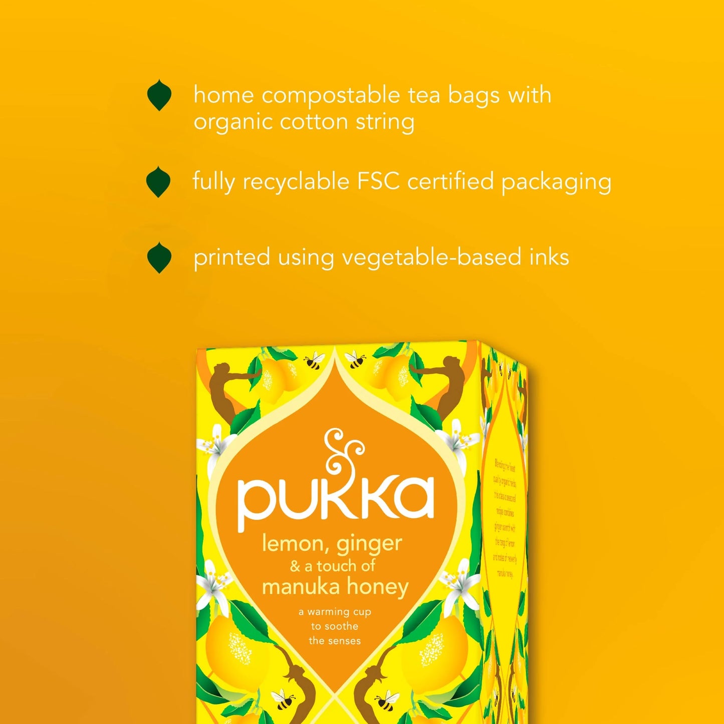 Organic Lemon, Ginger & A Touch Of Manuka Honey 40 Immunity by Pukka