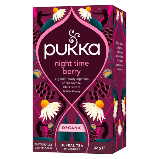 Organic Night Time Berry Herbal Tea by Pukka