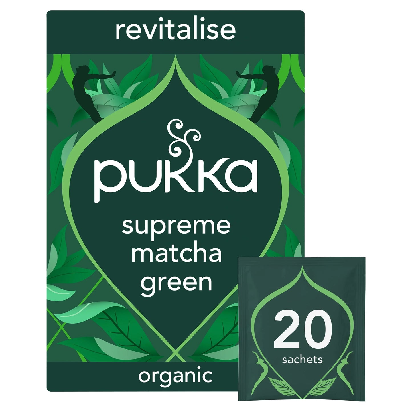 Organic Supreme Matcha Green Herbal Tea by PUKKA