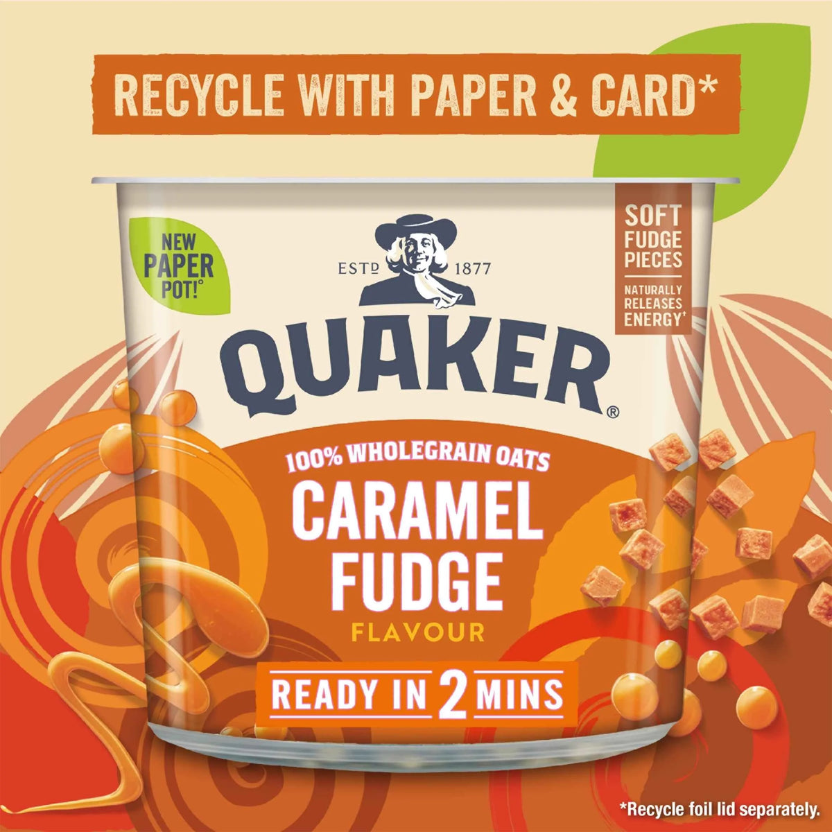 Caramel Fudge Porridge Pot 58g by QUAKER