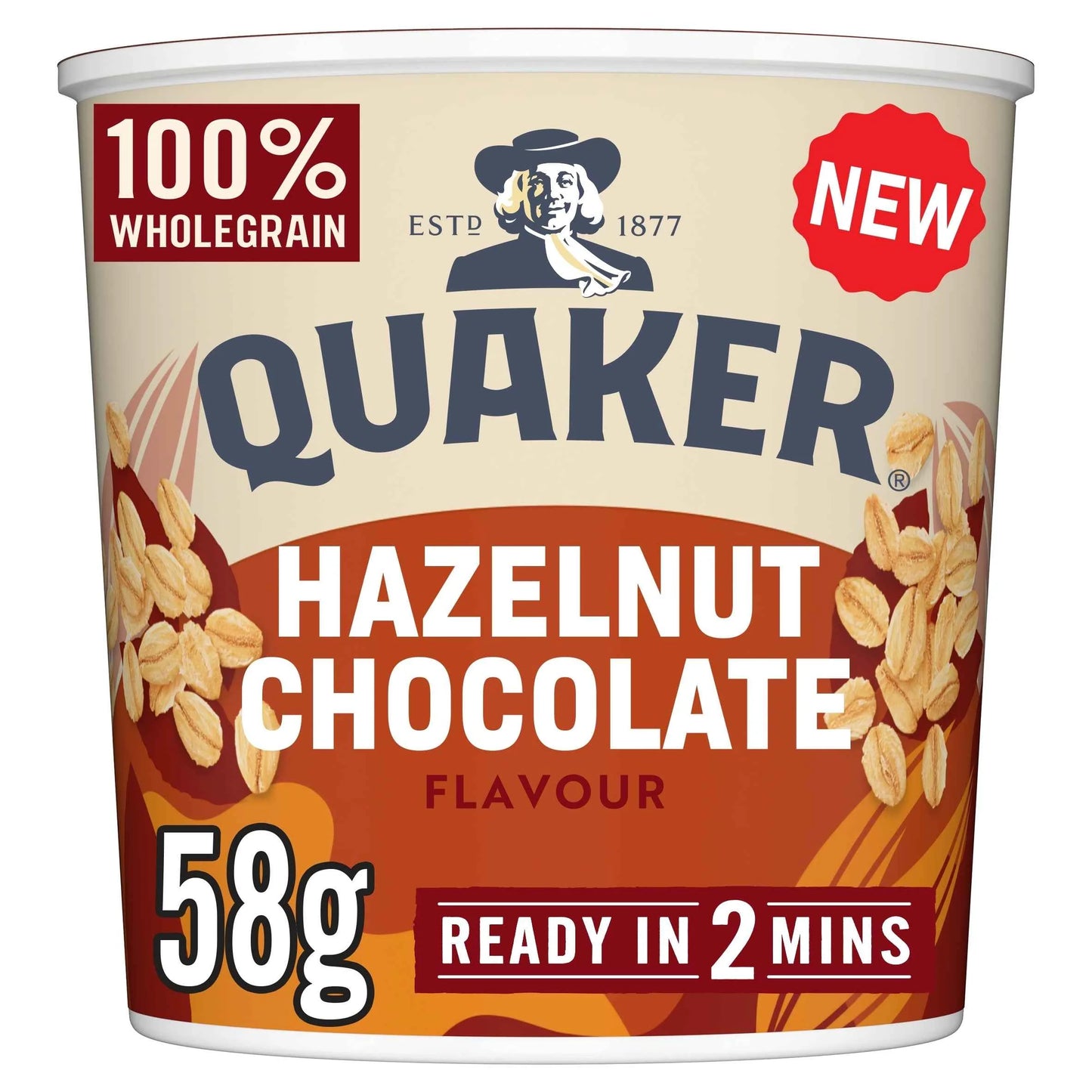Hazelnut Chocolate Porridge Pot 58g by QUAKER