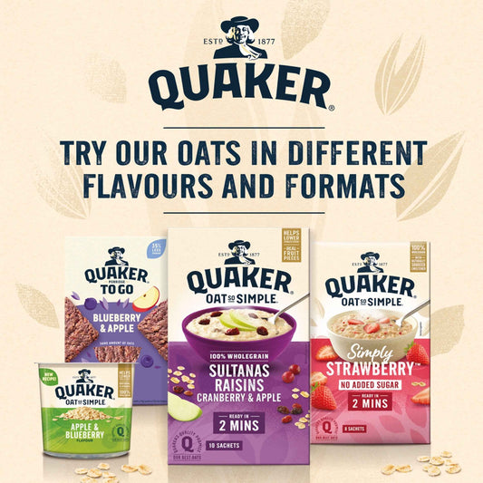 Oat So Simple Apple & Blueberry Porridge Sachets 10x36g by QUAKER