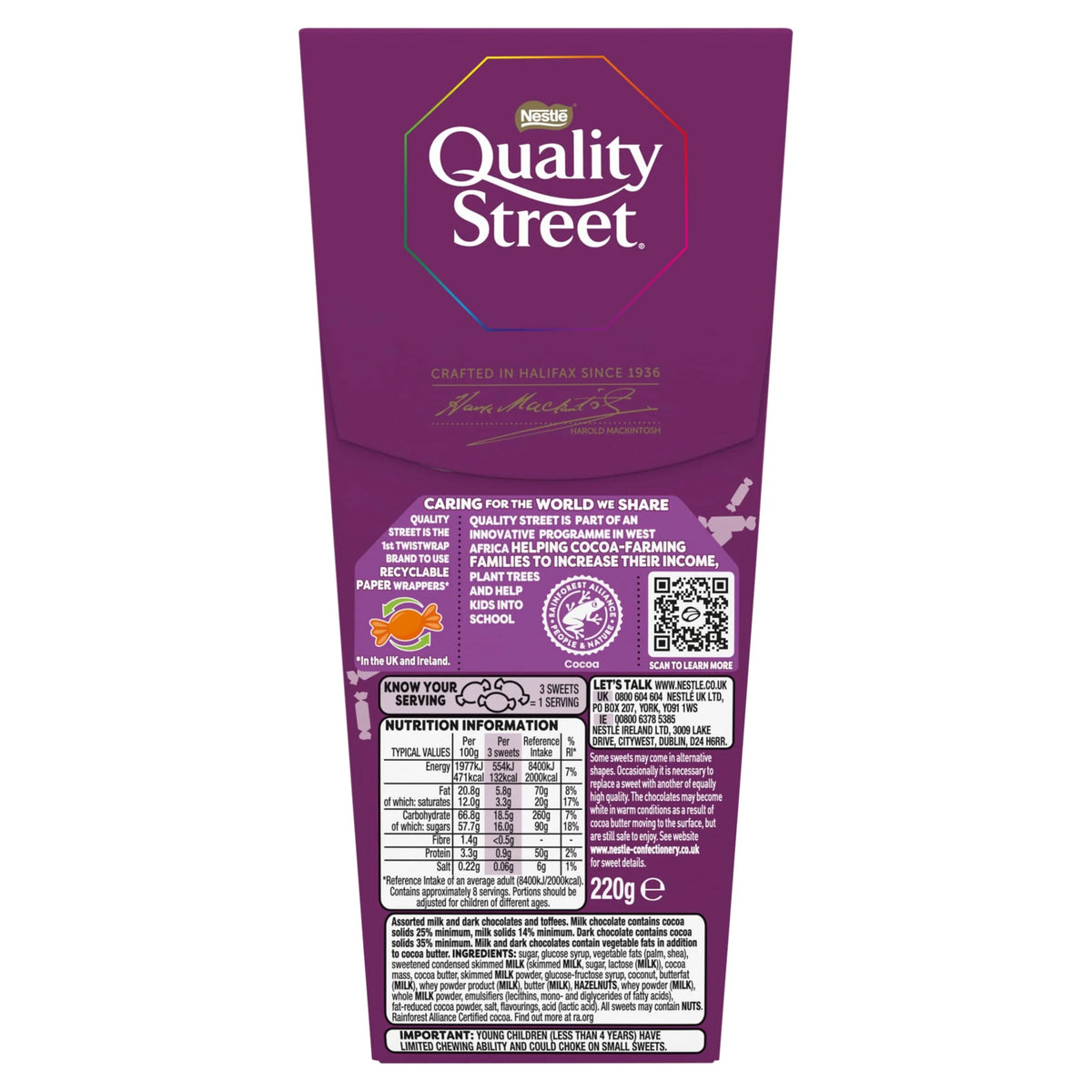 Chocolate Carton 220g by Quality Street
