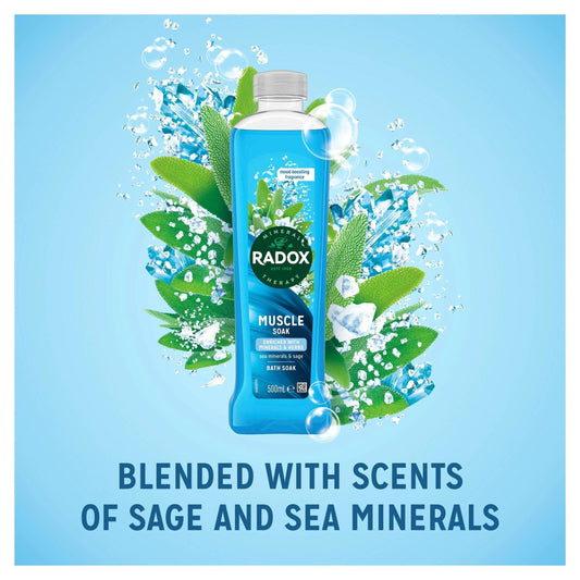 Muscle Soak Bath Soak Bubble Bath 500ml by RADOX