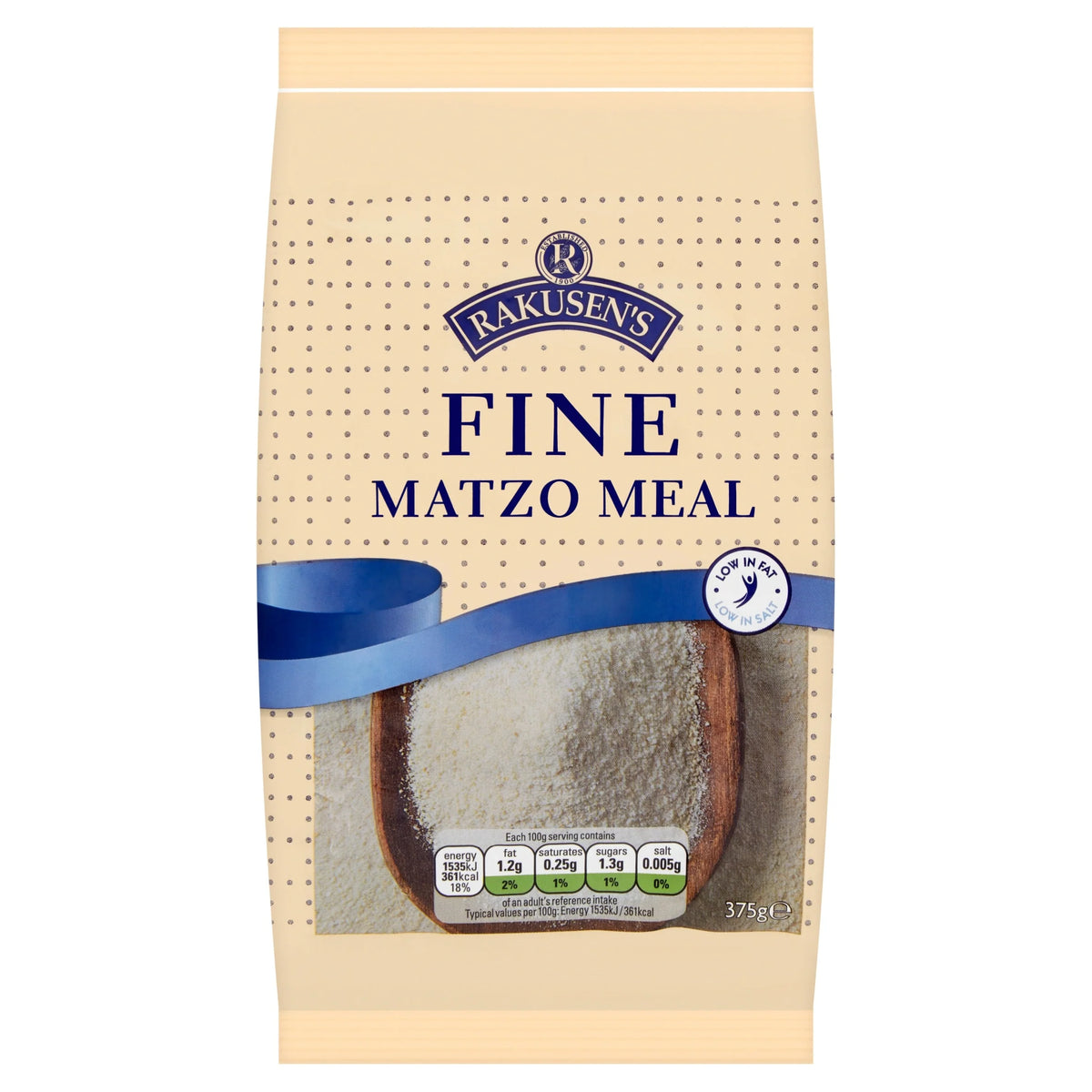 Fine Matzo Meal 375g by RAKUSENS