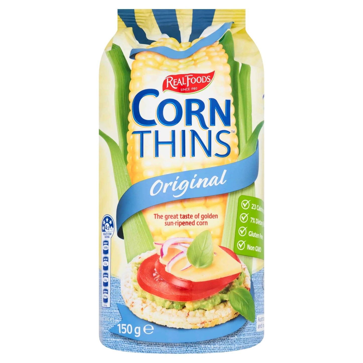 Original Corn Thins 150g by REAL FOODS